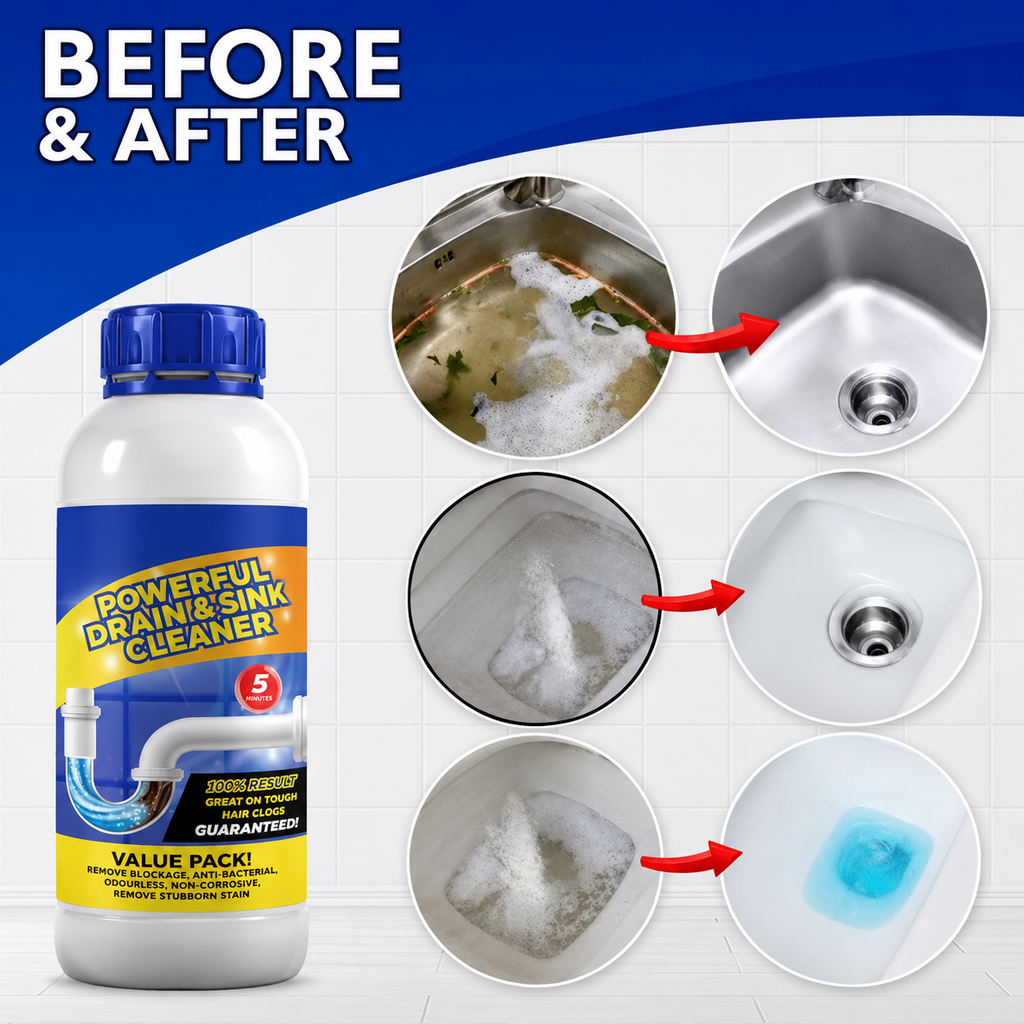 Powerful Drain & Sink Cleaner 100gms (Pack Of 4)