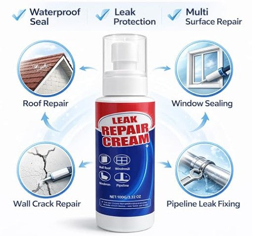 Leak Repair Cream 100ml — Pack of 2 | Instant Waterproof Sealant