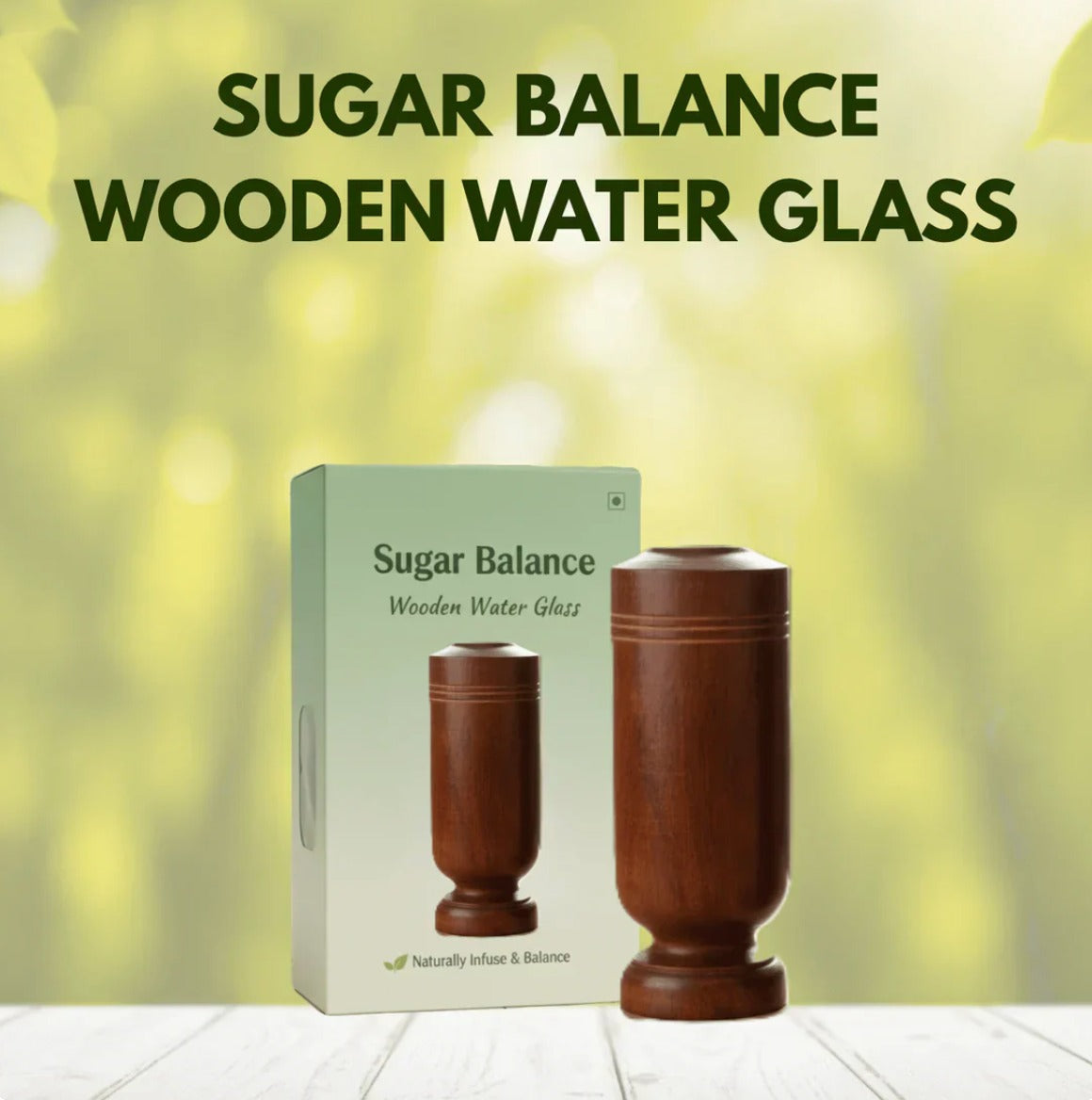 Herbal Wood Tumbler Control Diabetes (Pack Of 1)