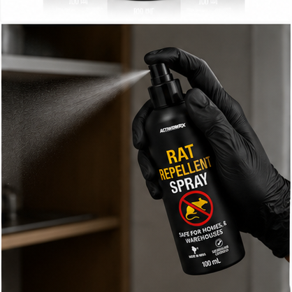 Rat Repellent Spray 100ml — Pack of 3 | Safe for Homes & Warehouses | Made in India