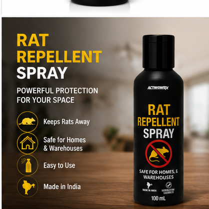 Rat Repellent Spray 100ml — Pack of 3 | Safe for Homes & Warehouses | Made in India